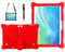 AKNICI Silikon Hülle für TOSCIDO M863/X108/X104/X109,ACEPAD A140/A130,LNMBBS N10,Qimaoo 10,Padgene 10,TYD-107/108/109,Dragon Touch Notepad K10,YOTOPT X109,GOODTEL G3,ZONKO K105,Huashetrade 10,1, Rot