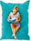 Green Bean Sitzsack 120x160cm 270 Liter Kinder & Erwachsene Bean Bag EPS Perlen Füllung Riesensitzsack Groß Draußen Outdoor Liegekissen Waschbar Wetterfest Lounge Chair Sitzkissen Bodenkissen Türkis