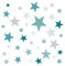 Little Deco Wandaufkleber 60 Sterne Kinderzimmer Junge Stars I Mint grau I Wandtattoo Schlafzimmer Wandsticker Set Wohnzimmer bunt selbstklebend DL539-19