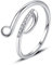 VIKI LYNN Ring aus 925er-Sterlingsilber, Musiknoten-Ring, für Damen und Mädchen, mit Musik-Symbolen, offen, verstellbarer Ring
