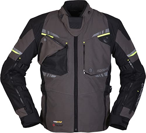 Modeka Taran Motorrad Textiljacke (Dark Grey/Black,M)