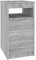 vidaXL Sideboard mit Schubladen Kommode Anrichte Schrank Beistellschrank Mehrzweckschrank Schubladenschrank Grau Sonoma 40x50x76cm Holzwerkstoff