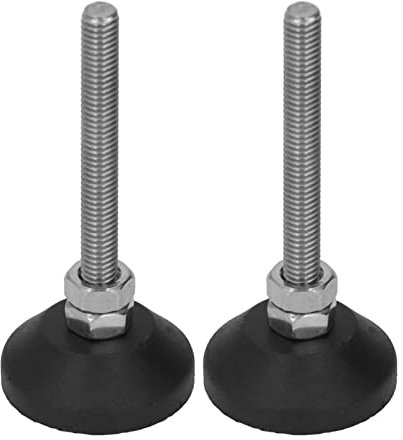 2 Stück Drehbare Nivellierhalterung M6-Gewinde Verstellbare Fußpolster Möbel-Nivellierer Drehfüße