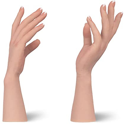 CYOMI Silikon Hand Mannequin Weiblich Schaufensterpuppe Mannequin Hand Life Size Hand Model für Malerei Fotografie Schmuck-Display(Rechte Hand