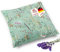 Navango® Lavendelkissen - Türkis | Dekokissen mit Füllung aus Lavendelblüten | Zierkissen Schlafkissen | Handgefertigt in Deutschland | ca. 30 x 30 cm | 100% Baumwolle | Duftkissen Lavendel
