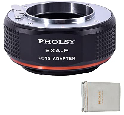 PHOLSY Adapter Objektivadapter Kompatibel mit Exakta Mount Objektiv (Nicht Topcon) auf Sony E Kameragehäuse a7 a6000 a6300 a6500 a5000 a5100 NEX 7/6/5, NEX 5N 3N, a9 ii, a7S iii ii, a7R v iv iii