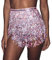 Clataly Belly Dance sequins jupe nappa hanches écharpe bretelles Wrap jupe rave Festival vêtements pour femmes (Couleur rose)
