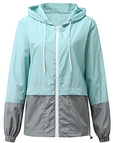 Regenjacke Damen, Regenjacken Frauen Wasserdicht Atmungsaktiv Winterjacke Damen wasserdichte Und Sonnenschützende Outdoor-Sportbekleidung Für Frauen Mit Regenjacke Leicht Regenmante Atmungsaktiv