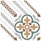 YXHZVON Carrelage Adhesif sol, 10 Pièces Stickers Carrelage 20 x 20 cm, Autocollant Mural Peinture Carrelage Salle de Bain Adhésifs pour Carreaux Muraux, Texture Marron