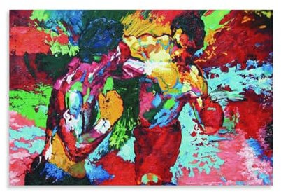 Generic Rocky Vs Apollo Leroy Neiman Box-Poster, dekoratives Gemälde, Leinwand, Wandkunst, Wohnzimmer-Poster, Schlafzimmer, Gemälde, 30 x 45 cm, ungerahmter Stil