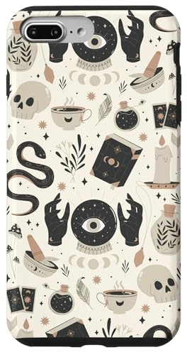 Witch's Essentials Muster Hexe Design Halloween süß Hülle für iPhone 7 Plus/8 Plus