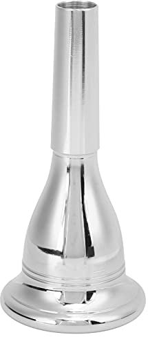 Tuba Horn Mundstück, Kupfer Musikinstrument Ersatzteil 13,3 mm Bass Horn Mundstück für Professionelle Tuba Spieler Anfänger (Silber)