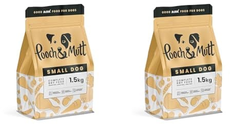 Pooch & Mutt - Getreidefreies Trockenfutter mit Superfoods für Hunde Kleiner Rassen, 1,5 kg (Packung mit 2)