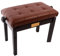 Klavierhocker, Frisiertischhocker, Klavierhocker, 1-Personen-Klavierbank aus verdicktem Holz, höhenverstellbar, gepolsterte Klavierbank, elektronischer Klavierhocker, schwarzer Klavierhocker (Braun