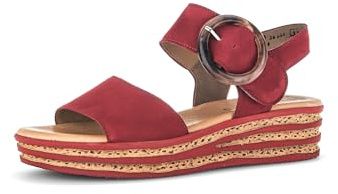 Gabor Damen Plateausandalen 64.550-4 cm Plateauabsatz & Klettverschluss - Elegante Sandalen & Slides für Damen