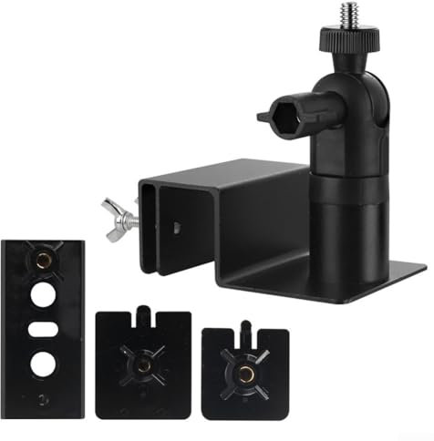 Eawfgtuw Universally Gutter Mount for Ring for Arlo for EufyCam Solar Panel Security Camera Holder, ABS Long-lasting, Outdoor Weatherproof, Easy Installation, 8.6 * 7.2 * 6cm Compact Design(Black)
