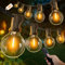 UooEA Guirnalda Luces Exterior 30M, Cadena Luminosa con 50+3 G40 LED Bombillas, Guirnaldas Luminosas Exterior Impermeable Para Jardín, Café, Cobertizos, Bodas, Pérgolas, Patio, Fiesta (Blanco Calido)
