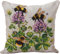 AxiangziK 11CT Kreuzstich Kissen Set,Bienen auf Kleeblüten,Stickkissen zum Selbersticken Kreuzstich Kissen zum Basteln Stickkissen mit Vorgedruckt Kreuzstichmotiv,45x45cm