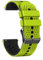 Bracelet de montre en silicone 22mm Compatible avec Fossil GEN 6 44mm/ 5 5E 44mm/ LTE 45mm(Green Black)