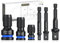 AMTOVL 3PCS Adaptador de Llave de Impacto 1/43/81/2,42CRMO,Cuadrada a 1/4 Hexagonal con Adaptadores de Taladro Dirve,Cambio Rápido