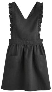 NEXT Mädchen Standard Schulkleidung Latzkleid mit Rüschendetail 98-164