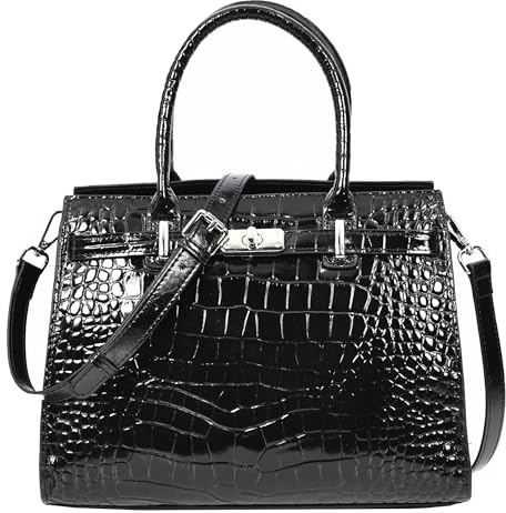 Women Real Leather Handbag Mid Size Organiser Top-Handle Style Handbag Noelle
