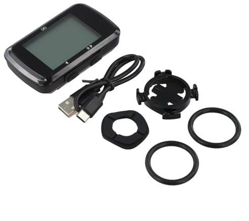 Volakebeing Computer wireless per bici con tachimetro e per bici con display LCD da 24 pollici, impermeabile, GPS, computer da viaggio per mountain bike, bici da strada, retroilluminazione