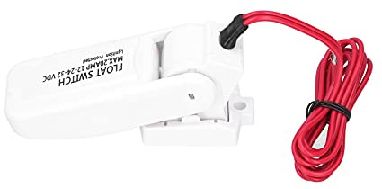 Pssopp Bilgenpumpe, Kompakter Schwimmerschalter, DC 24 V, Langlebiges ABS-Material, Mehrere Anwendungen für Boote und Wasserbau