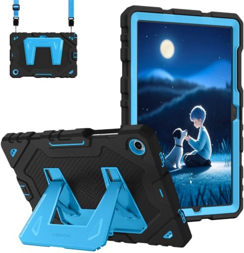 Fintie Kinder Hülle für Samsung Galaxy Tab A11+ Plus/Tab A9+ 11 Zoll 2025 | Robuste, Stoßfeste Ganzkörper-Schutzhülle mit Integriertem Ständer, Blau