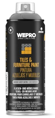 MTN WEPRO Pintura Azulejos y Muebles Gris Nórdico, Spray 400ml
