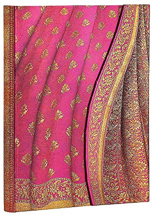 Paperblanks Varanasi-Seiden Gulabi, Notizbuch Midi Liniert
