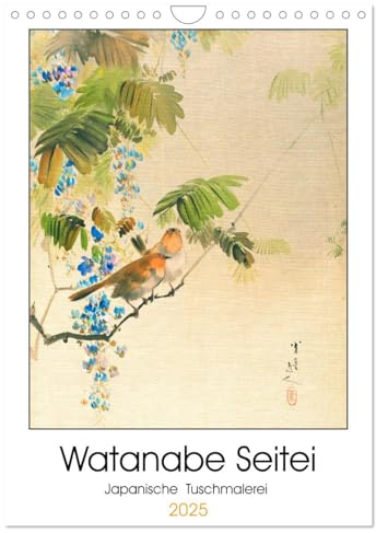 Watanabe Seitei - Japanische Tuschmalerei (Wandkalender 2025 DIN A4 hoch), CALVENDO Monatskalender: Watanabe Seitei (1851–1918): Meister des Augenblicks (CALVENDO Kunst)