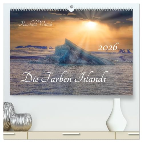 Die Farben Islands (hochwertiger Premium Wandkalender 2026 DIN A2 quer), Kunstdruck in Hochglanz: Erleben Sie atemberaubende Landschaften, von ... atemberaubenden Fotografien. (CALVENDO Orte)