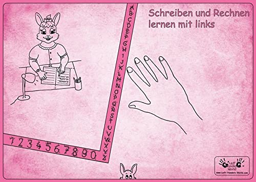 Linkshänder Schreibunterlage Hasenmama: Linkshänder erlernen die gesunde Schreibhaltung