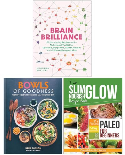 Brain Brilliance, Bowls of Goodness & Paleo for Beginners 3 Books Collection Set