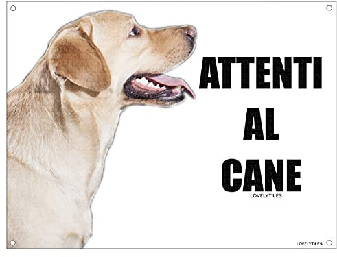 LABRADOR HUND MOD 3 TARGA Schild aus Metall