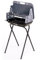 VERDELOOK Barbecue a Valigetta in Acciaio Verniciato Dotato di griglia di Cottura in Acciaio Inox, 47x43x96 cm