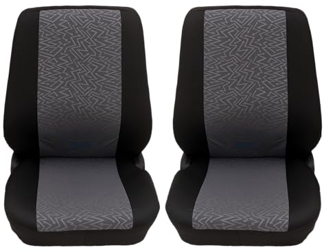 PETEX Auto Transporter Sitzbezüge für Zwei Einzelsitze (vorne) 2-teilig - Profi 6 in grau