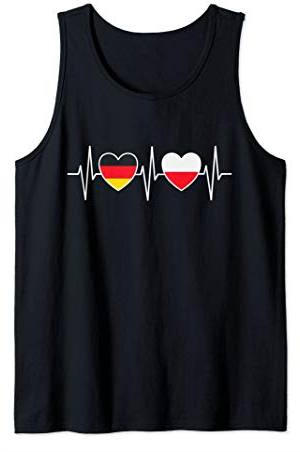Deutschland und Polen deutsch polnisch Flaggen Fahnen Tank Top