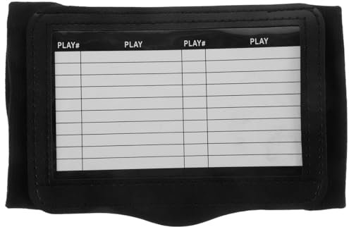 Fußball-Handgelenk-Playbook: Quarterback Gear Playbook Armband Basketball Board Handgelenk Spiel Armband Für Fußball Baseball FüR Rugby FußBall Basketball Hockey Mit Kompakten Abmessungen Black