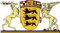 U24 Aufkleber BW großes Landessiegel Wappen 15 x 8 cm Autoaufkleber Sticker Konturschnitt