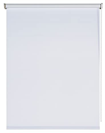 Tende a rullo per interni oscuranti a vetro finestra Tenda oscurante da interno per finestre e porte Avvolgibile termica isolante Protezione solare Montaggio a incastro STORESDECO 120x250 cm Bianco