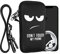 kwmobile Estuche de Neopreno Universal para Smartphone - Funda con Colgante y Cremallera para L - 6,5 - Don't Touch my Phone