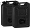 BigDean 2 Stück Kraftstoffkanister 20 L Black Edition - Benzinkanister Kraftstoff Kanister mit UN-Zulassung für Diesel & Benzin