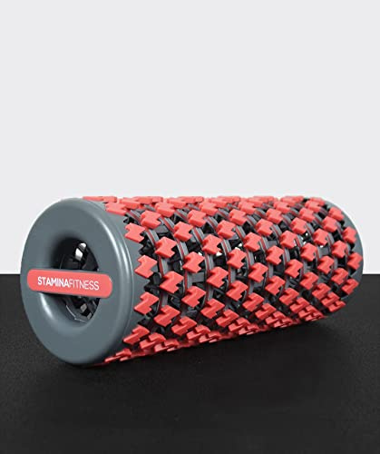 STAMINA FITNESS, Air Roller Unisex Adulto, Rosso, Unica