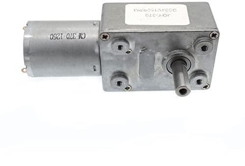 BGNERY elektrische Ausrüstung JGY370. DC-Motor, Motor mit kleinem Elektromotor, Mini-Boot-Mikromotor, Doppelwellenmotor, 6 RPM-150RPM, axiale Batterie (Size : 6, Color : 6V)