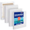 COOZEE 4 Stück Keilrahmen Set 15x15 cm - Säurefreie Leinwand Set aus 100% Baumwolle Leinwände 380 g/m² - Leinwand zum Bemalen für Acryl-, Aquarell-, Ölfarbe