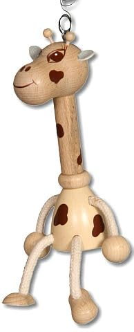 SeleXions Schwingfigur Giraffe ca. 16cm, Kantenhocker, Holz