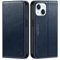 SHIELDON Case for iPhone 15 5G, Genuine Leather Wallet Folio Case with [Card Holder][Viewing Stand][RFID Blocking] Magnetic Protection Folding Case Compatible with iPhone 15 6.1 - Retro Dark Blue