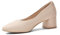 DREAM PAIRS Damen Pumps Elegante und Bequem, Arbeitsschuhe Gepolsterte Schuhe Pumps High Heel mit Blockabsatz SDPU2440W-E Ivory-Suede Größe 39 (EUR)